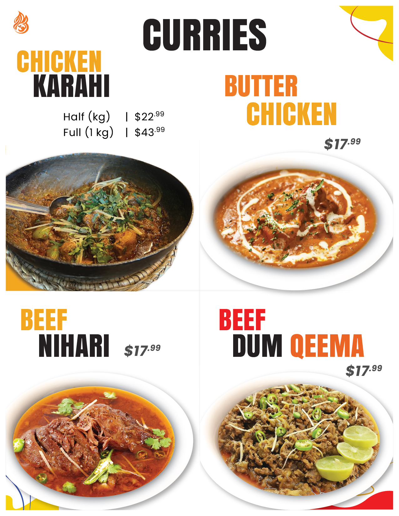 Kolachi BBQ & Grill Calhary Halah - menu 2025