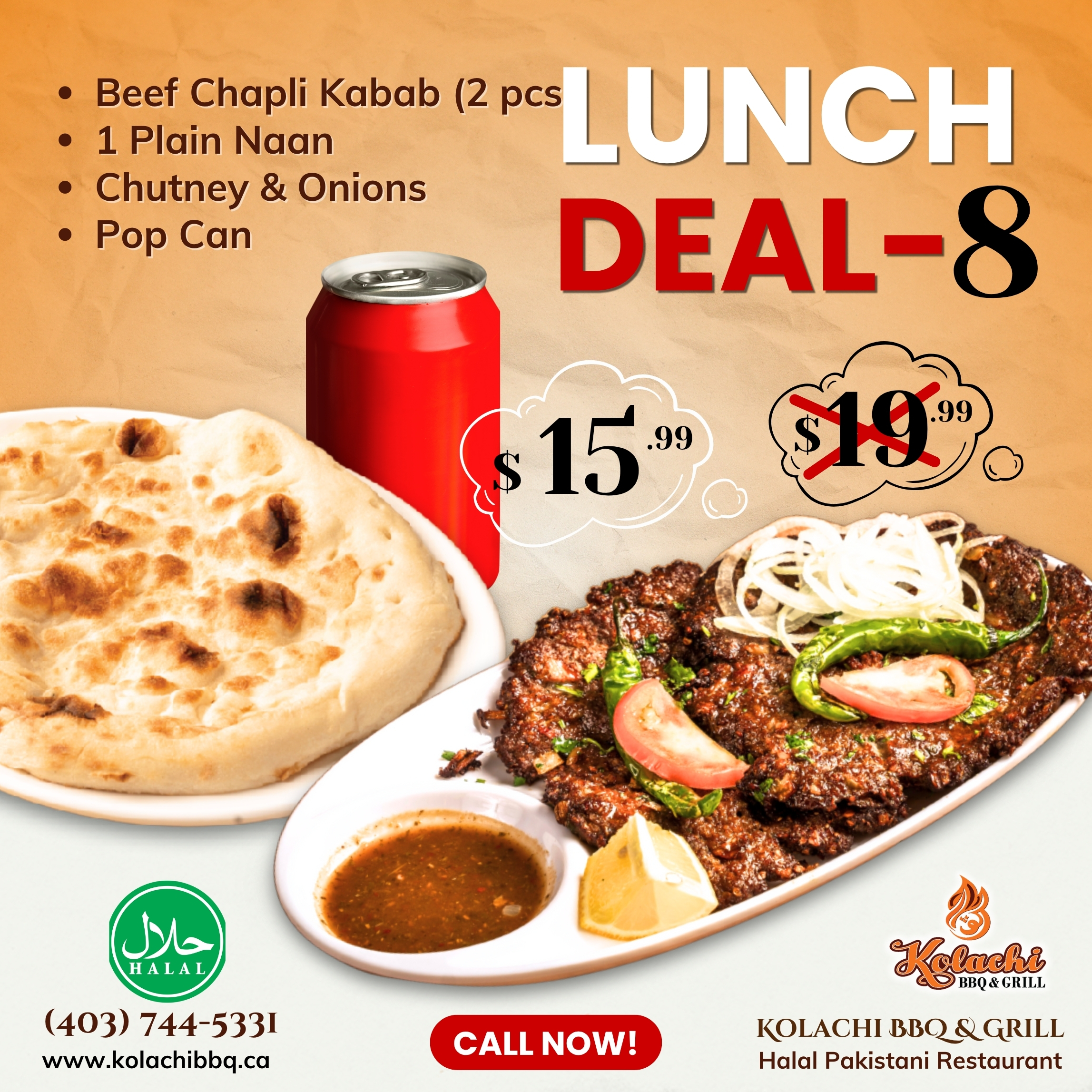 Kolachi BBQ & Grill Calgary Halal - Lunch Deal